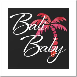 Bali Baby | Golden Palm Tree Design Posters and Art